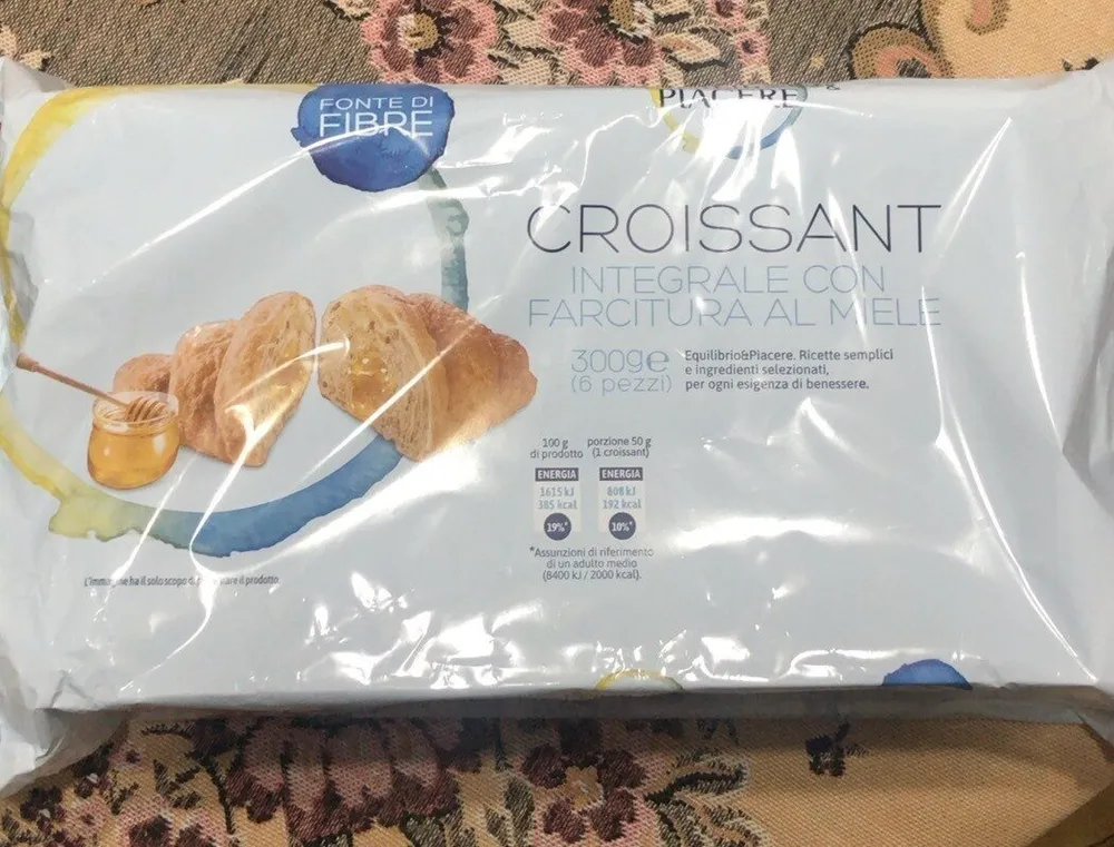 Croissant integrale con farcitura al miele