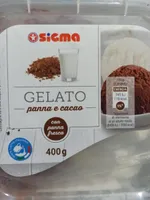 Gelato panna e cacao