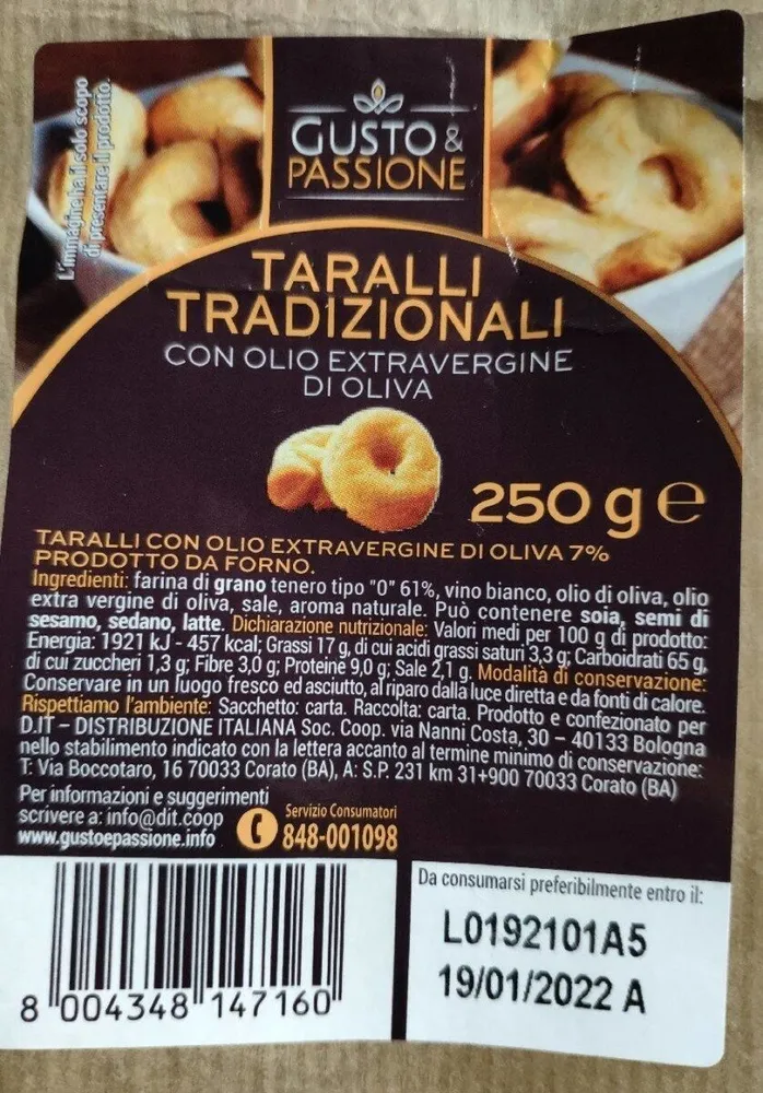 Taralli tradizionali