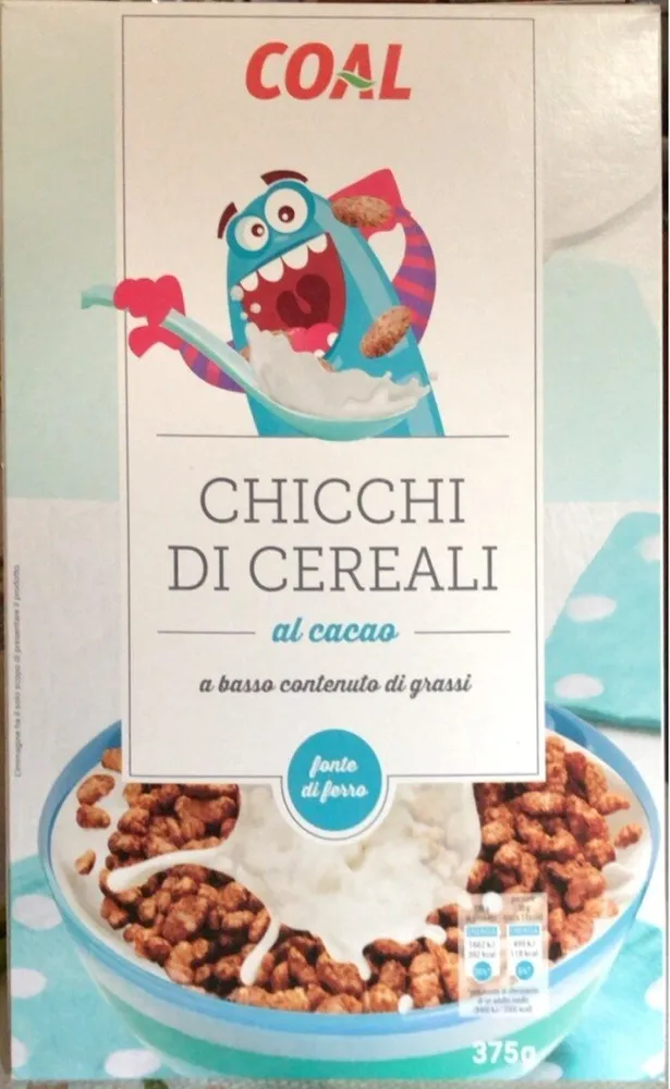 Chicchi di cereali al cacao
