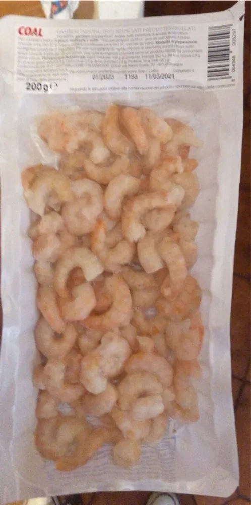 Gamberi idopacifici sgusciati precotti surgelati