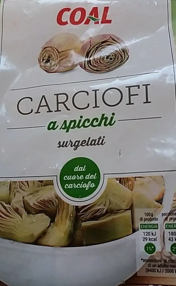 Carciofi a spicchi surgelati