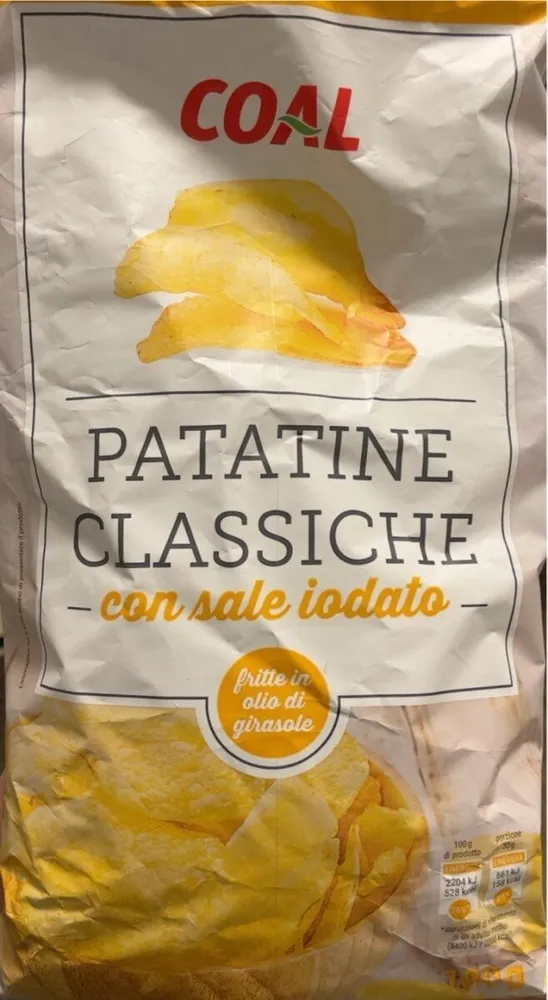 Patatine classiche con sale iodato