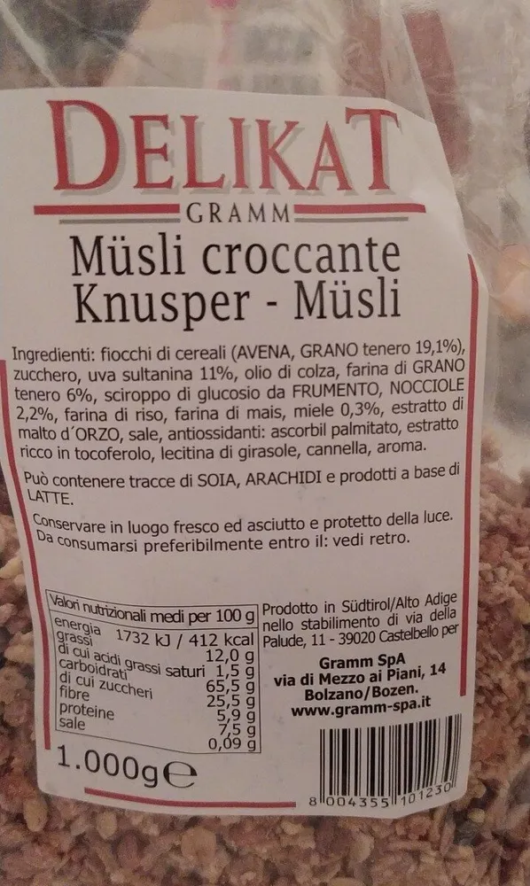 Muesli croccante