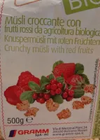 Knuspermüsli mit roten Früchten