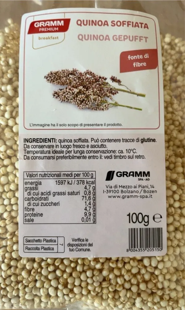 Quinoa soffiata