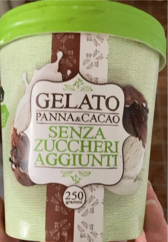 Gelato panna e cioccolato