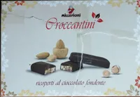 Croccantini ricoperti al cioccolato fondente