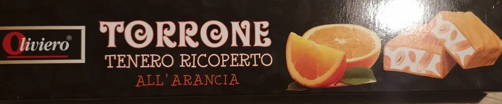Torrone tenero ricoperto all'arancia