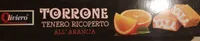 Torrone tenero ricoperto all'arancia