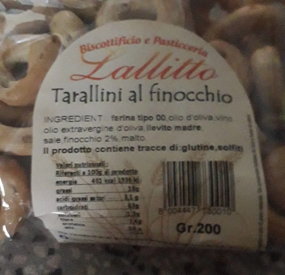 Tarallini al finocchio