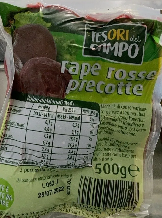 Rape rosse precotte