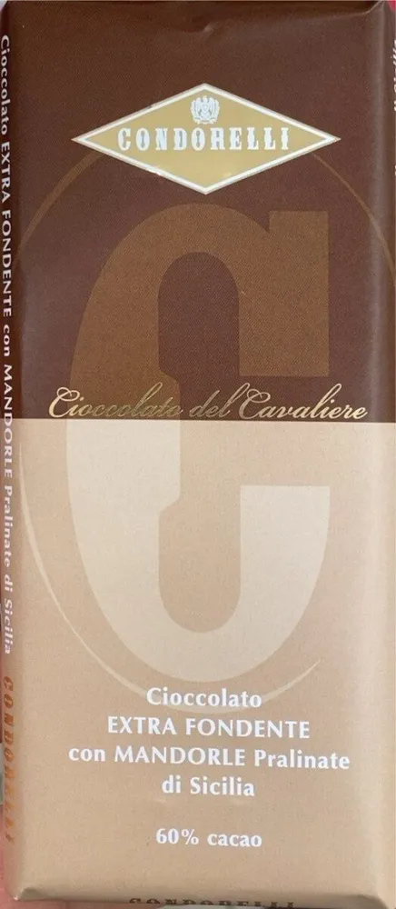 Cioccolato fondente con mandorle