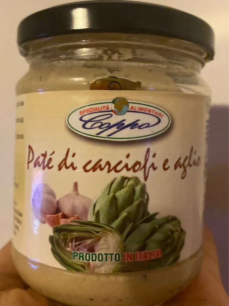 Paté di carciofi e aglio