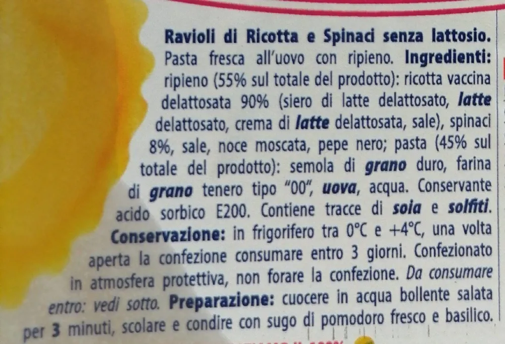 Ravioli di ricotta e spinaci