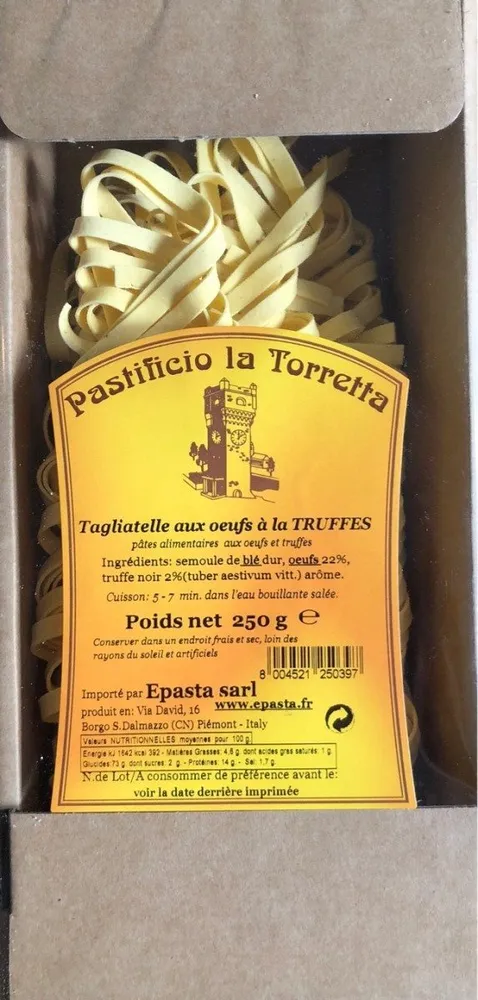 Tagliatelles aux oeufs a la truffe