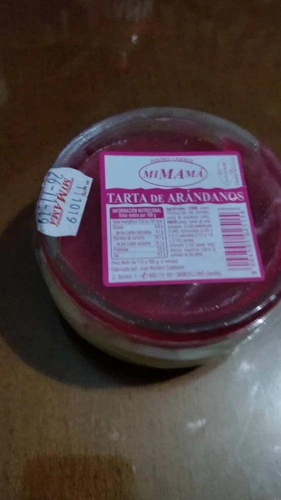 Tarta de arándanos