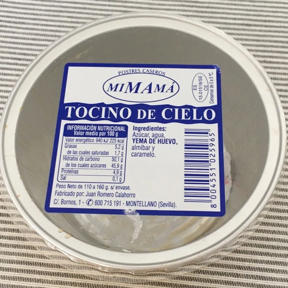 Tocino de cielo