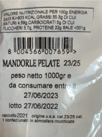 mandorle pelate