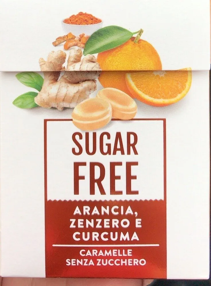 Sugar Free Caramelle arancia, zenzero e curcuma