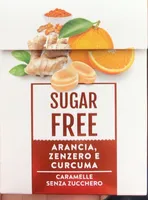 Sugar Free Caramelle arancia, zenzero e curcuma