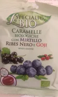 Caramelle con mirtillo, ribes nero e goji