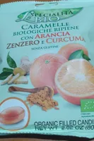 Caramelle biologiche arancia zenzero curcuma
