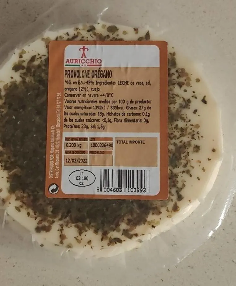 Provolone orégano