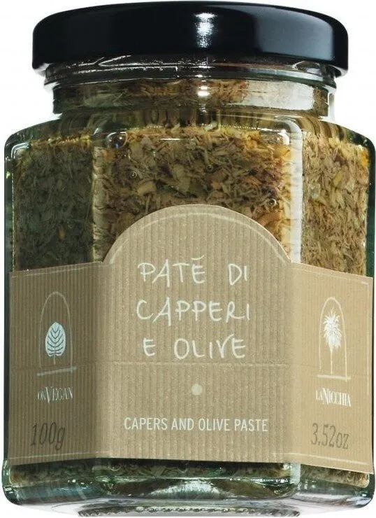 Kaperncreme Mit Schwarzen Oliven, Pate Di Capperi E Olive