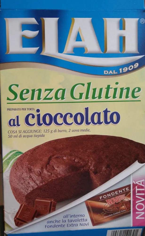 preparato per torta al cioccolato senza glutine