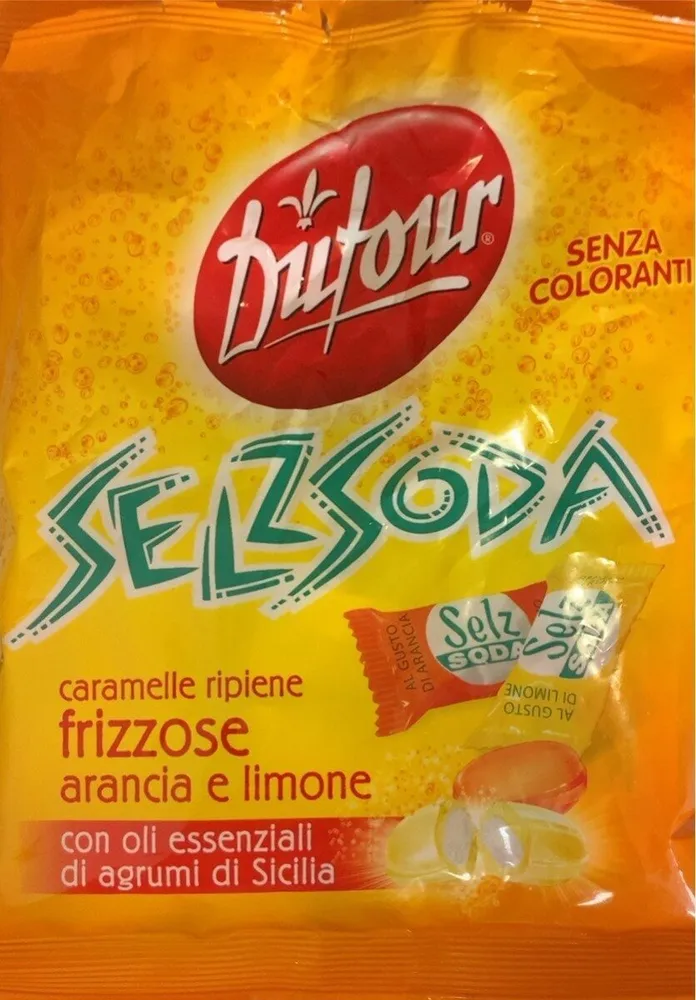 Caramelle ripiene frizzose arancia e limone