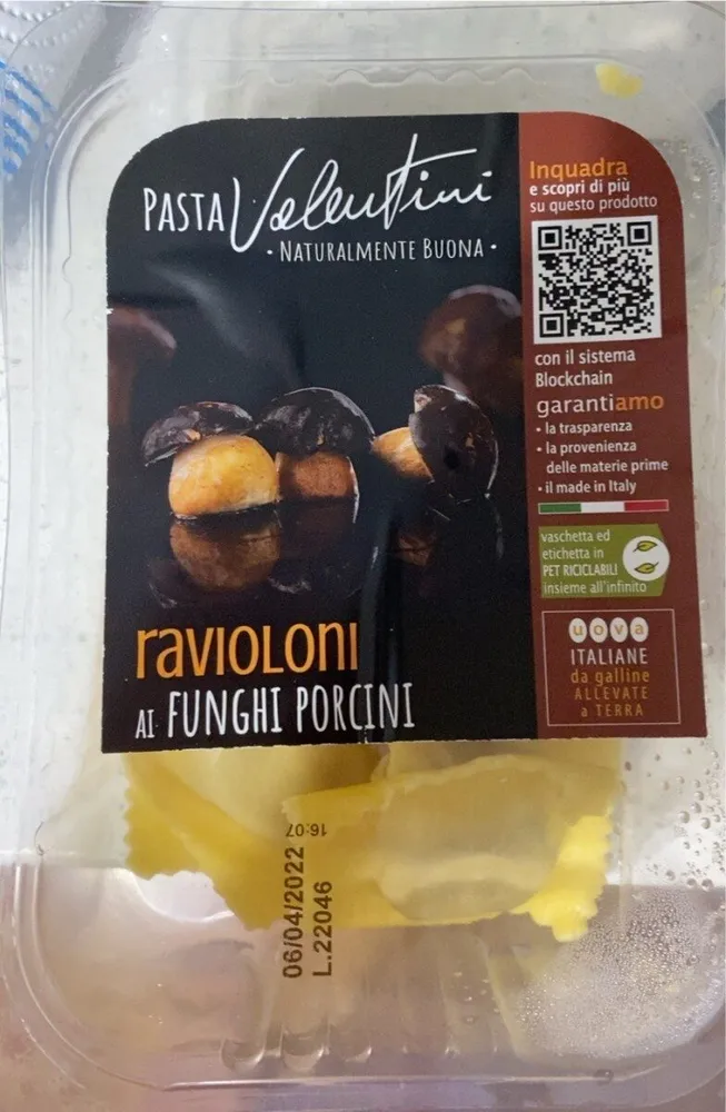 Ravioloni ai funghi porcini