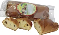 Treccia con crema pasticcera e uvetta