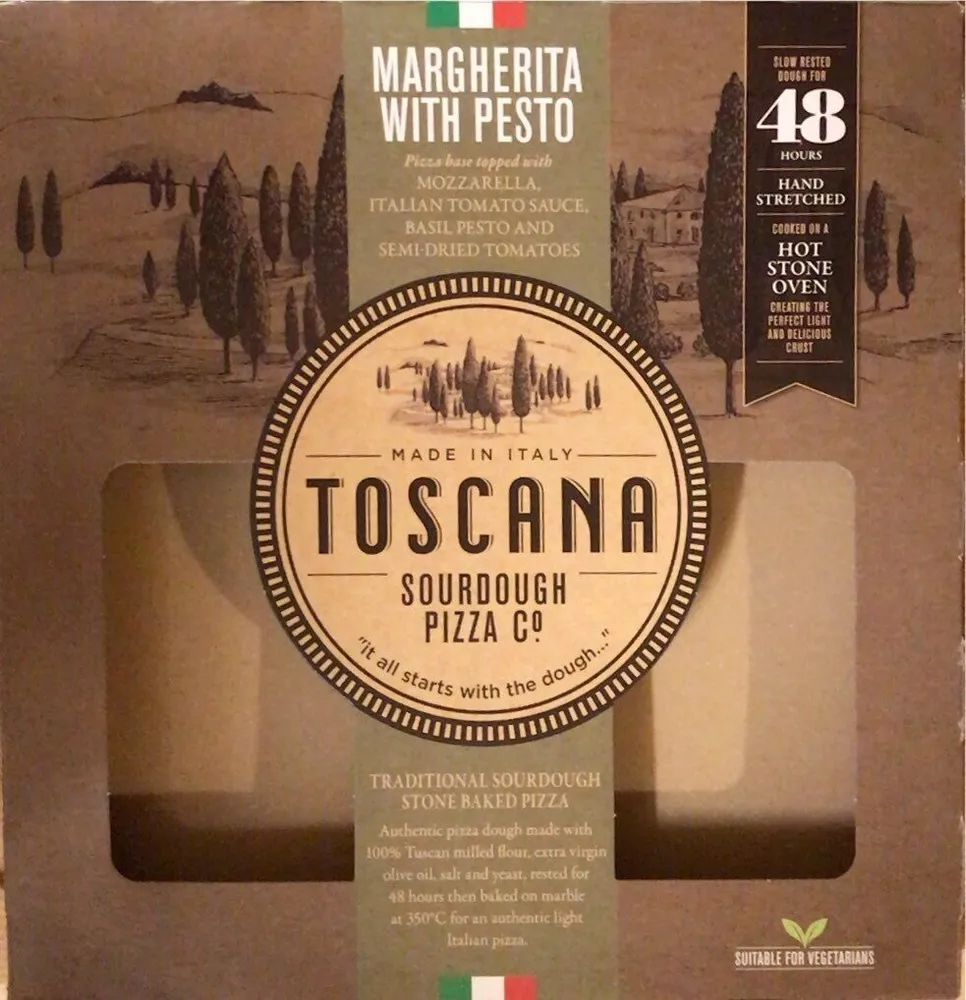 Margherita with pesto
