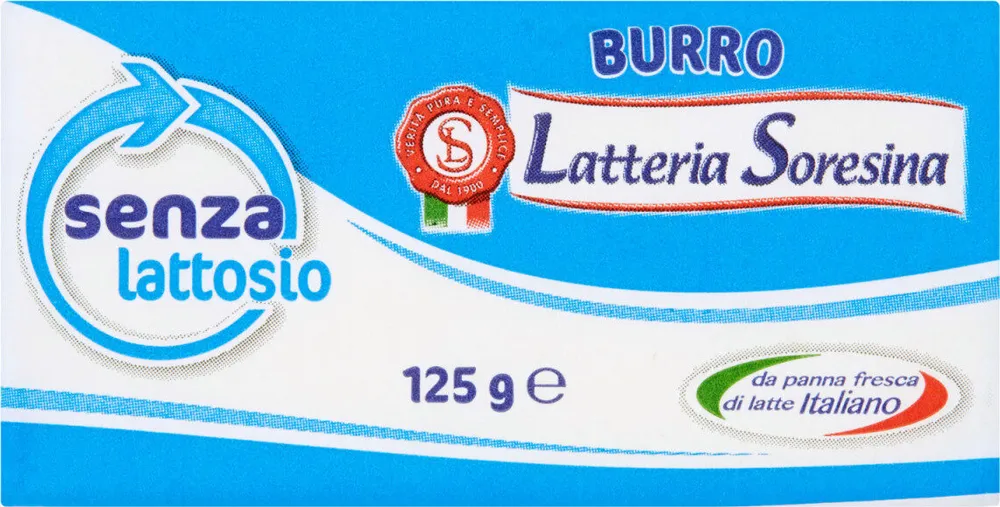 Burro senza lattosio