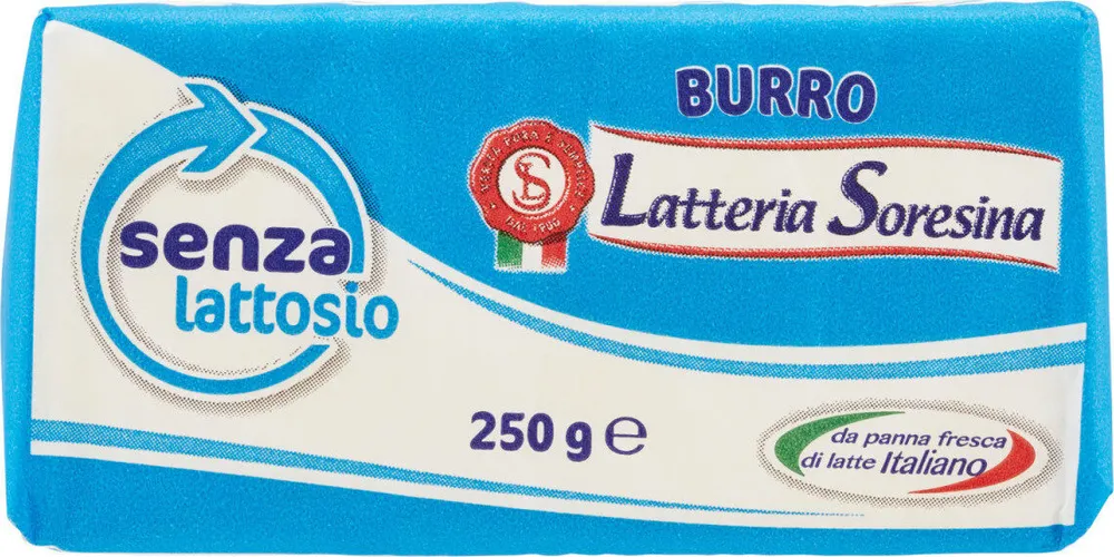 Burro senza lattosio