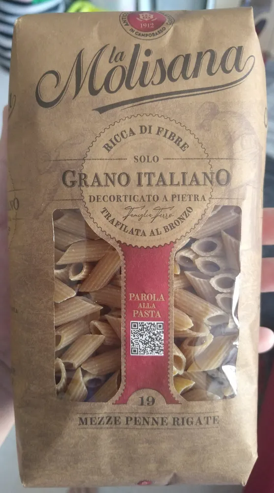 Mezza penne rigate n° 19 integrali
