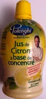 Jus de Citron à base de concentré