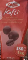 Chicchi di caffè ricoperti di cioccolato fondente