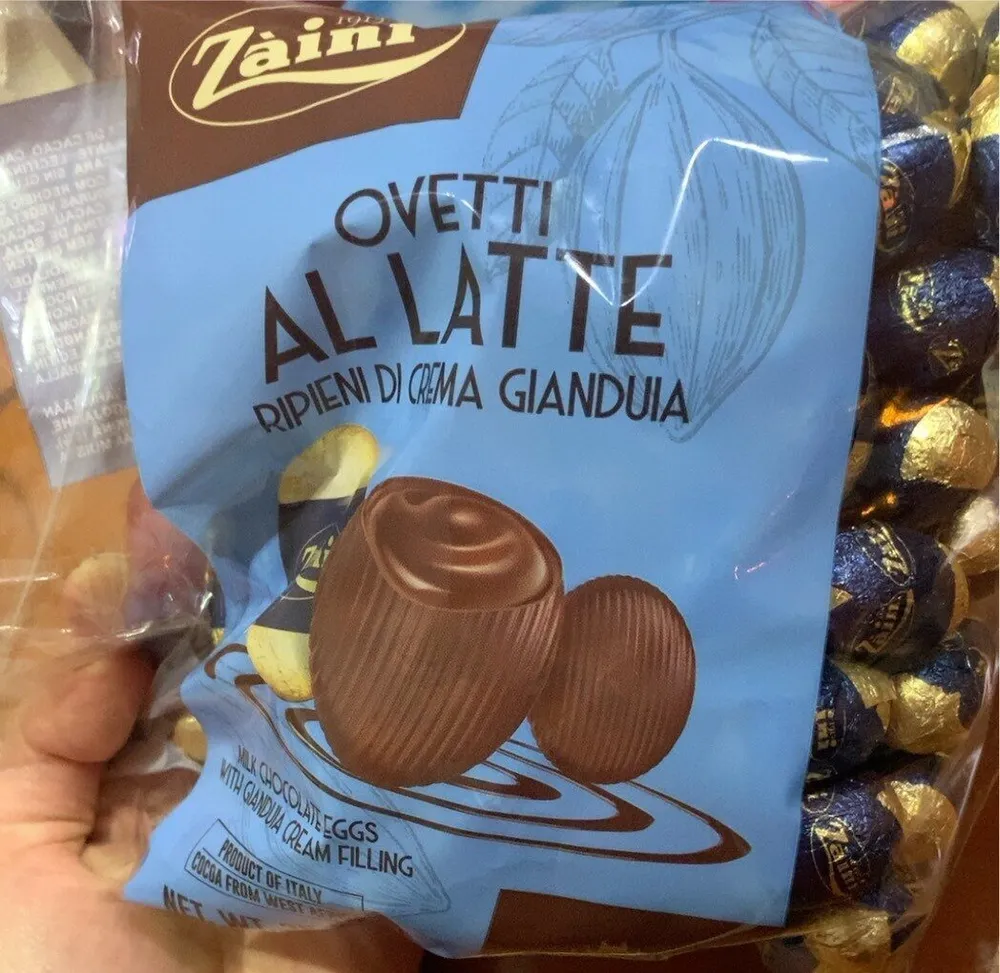 Ovetti al latte ripieni di crema gianduia
