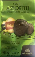 Ovetti assortiti ripieni di crema gianduia
