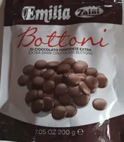 Bottoni di cioccolato fondente extra