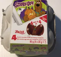 4 ovetti cioccolato Scooby-Doo