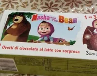 Uovo di cioccolato al latte con sorpresa