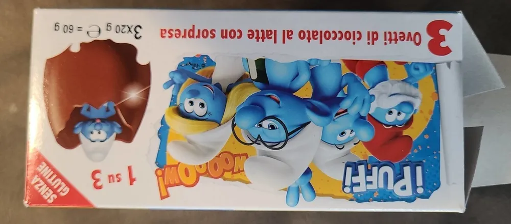 Ovetti di cioccolato i puffi collection