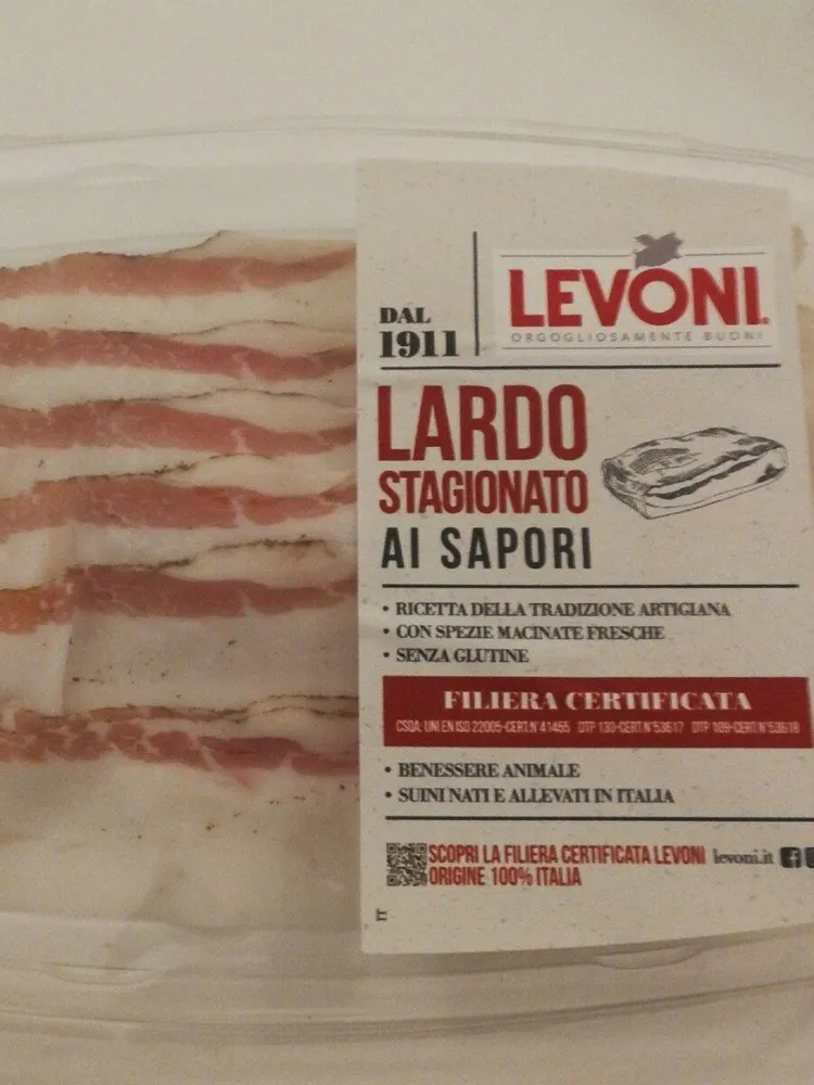 Lardo stagionato ai sapori