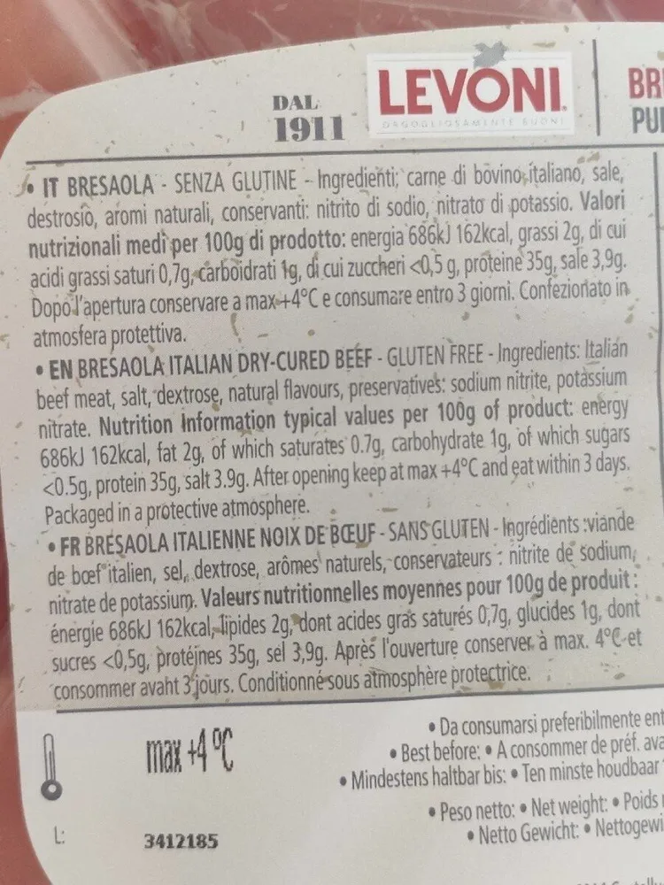 Bresaola italiana