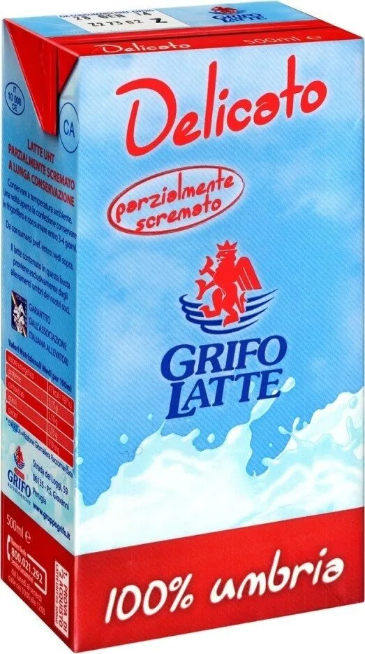 Latte uht delicato parzialmente scremato
