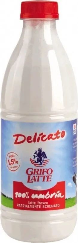 Latte fresco delicato parzialmente scremato lt