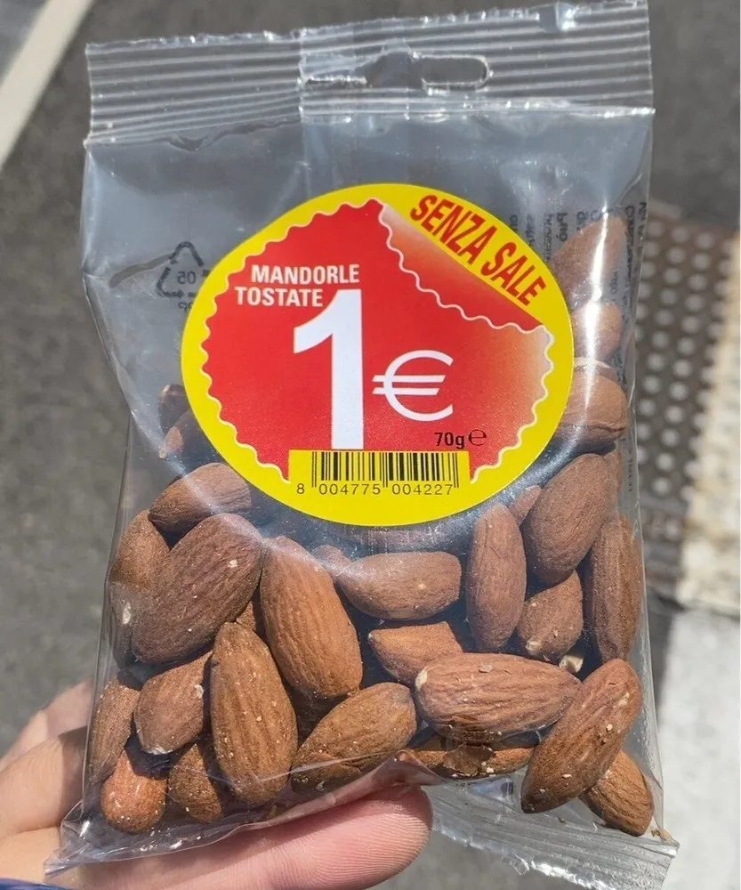 Mandorle tostate senza sale